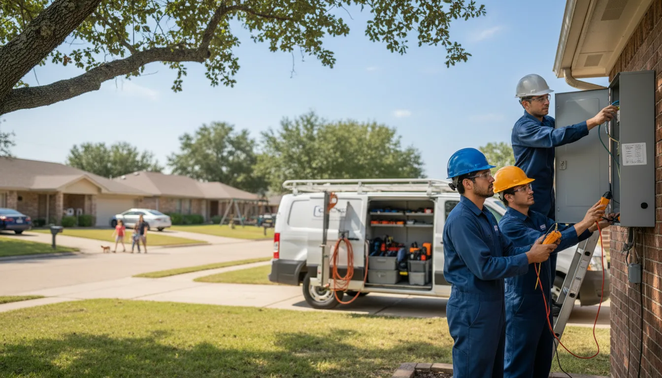 Certified electrician providing emergency electrical services in Rush, NY